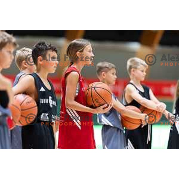 Goran Dragic summer camp for children in Dvorana Tri Lilije, Lasko, Slovenia on July 2, 2025. Photo: Jure Banfi