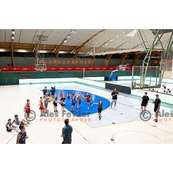 Goran Dragic summer camp for children in Dvorana Tri Lilije, Lasko, Slovenia on July 2, 2025. Photo: Jure Banfi