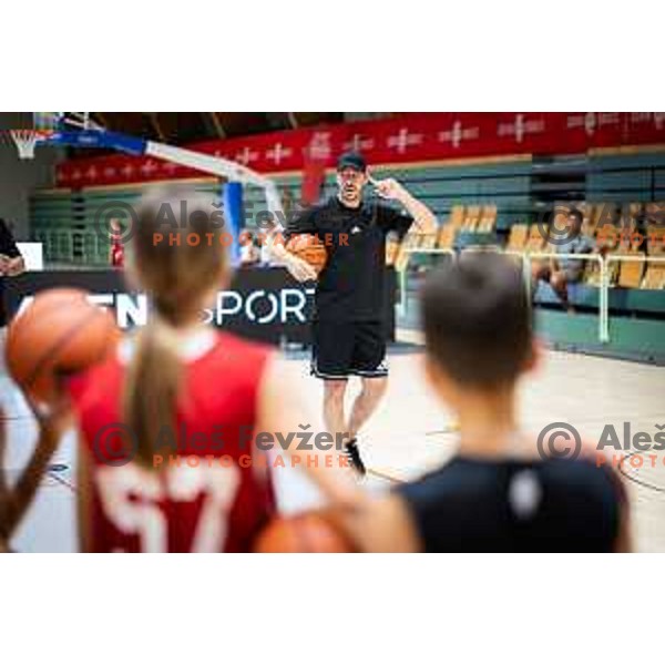 Goran Dragic summer camp for children in Dvorana Tri Lilije, Lasko, Slovenia on July 2, 2025. Photo: Jure Banfi