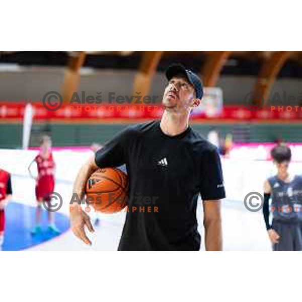 Goran Dragic summer camp for children in Dvorana Tri Lilije, Lasko, Slovenia on July 2, 2025. Photo: Jure Banfi