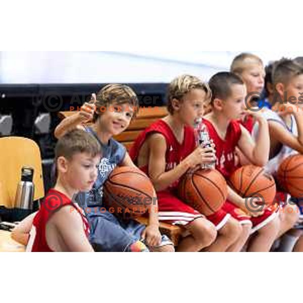 Goran Dragic summer camp for children in Dvorana Tri Lilije, Lasko, Slovenia on July 2, 2025. Photo: Jure Banfi