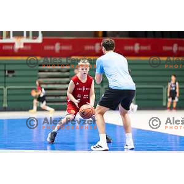 Goran Dragic summer camp for children in Dvorana Tri Lilije, Lasko, Slovenia on July 2, 2025. Photo: Jure Banfi