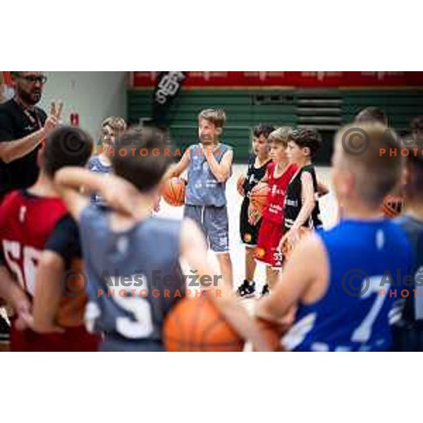 Goran Dragic summer camp for children in Dvorana Tri Lilije, Lasko, Slovenia on July 2, 2025. Photo: Jure Banfi