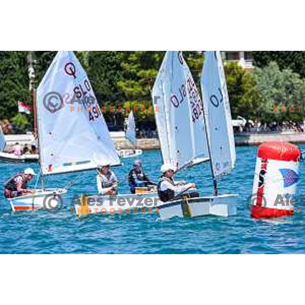 Team Race Final sailing competition at 2025 Optimist World Championship in Portoroz, Slovenia on July 2, 2025