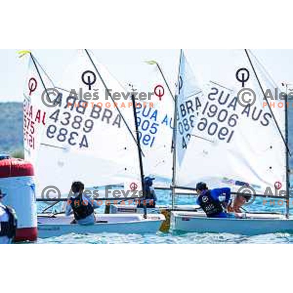 Team Race Final sailing competition at 2025 Optimist World Championship in Portoroz, Slovenia on July 2, 2025