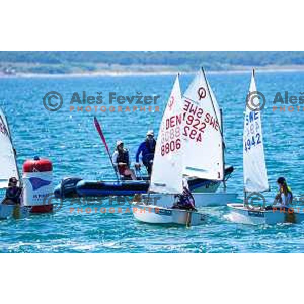Team Race Final sailing competition at 2025 Optimist World Championship in Portoroz, Slovenia on July 2, 2025