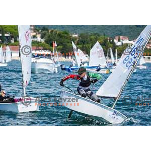 Team Race Qualifying sailing competition at 2025 Optimist World Championship in Portoroz, Slovenia on July 1, 2025