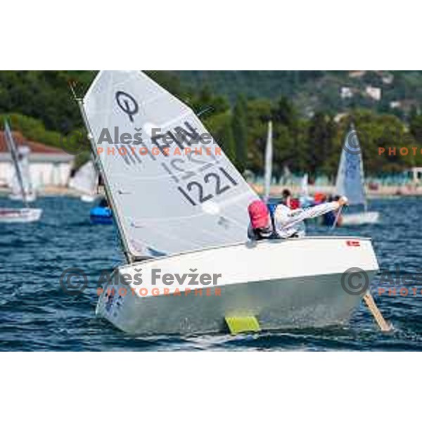 Team Race Qualifying sailing competition at 2025 Optimist World Championship in Portoroz, Slovenia on July 1, 2025