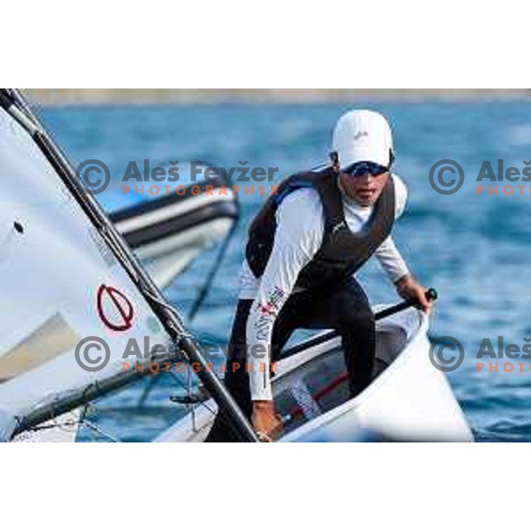 Team Race Qualifying sailing competition at 2025 Optimist World Championship in Portoroz, Slovenia on July 1, 2025