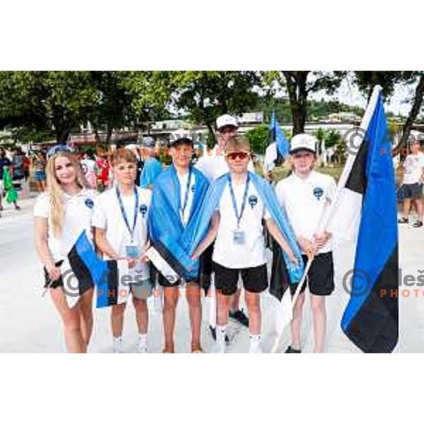 Opening Ceremony of 2025 Optimist World Championship in Portoroz, Slovenia on June 27, 2025
