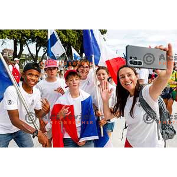 Opening Ceremony of 2025 Optimist World Championship in Portoroz, Slovenia on June 27, 2025