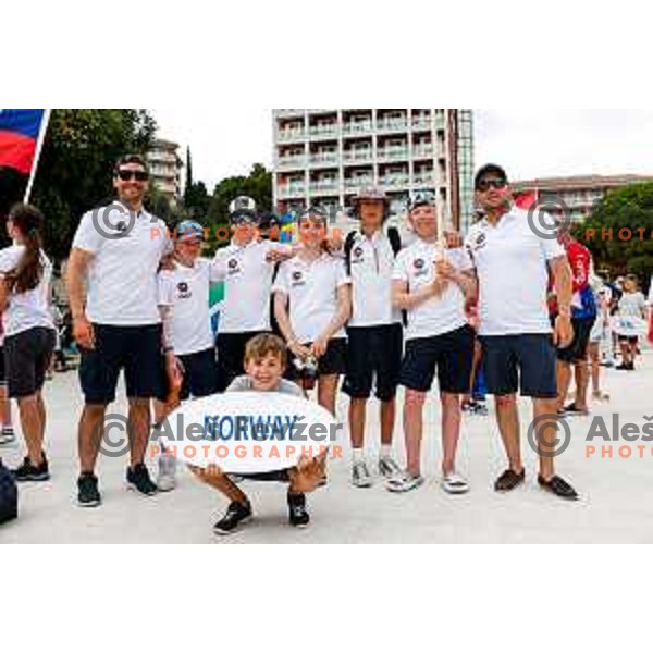Opening Ceremony of 2025 Optimist World Championship in Portoroz, Slovenia on June 27, 2025