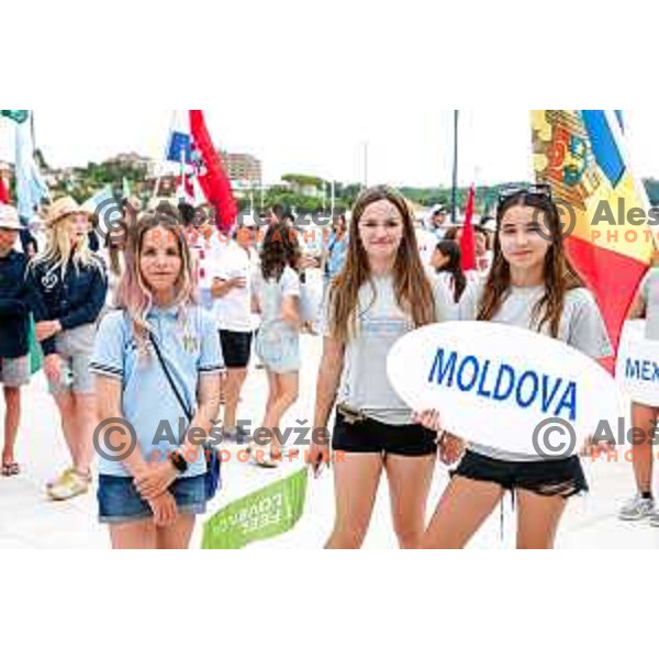 Opening Ceremony of 2025 Optimist World Championship in Portoroz, Slovenia on June 27, 2025