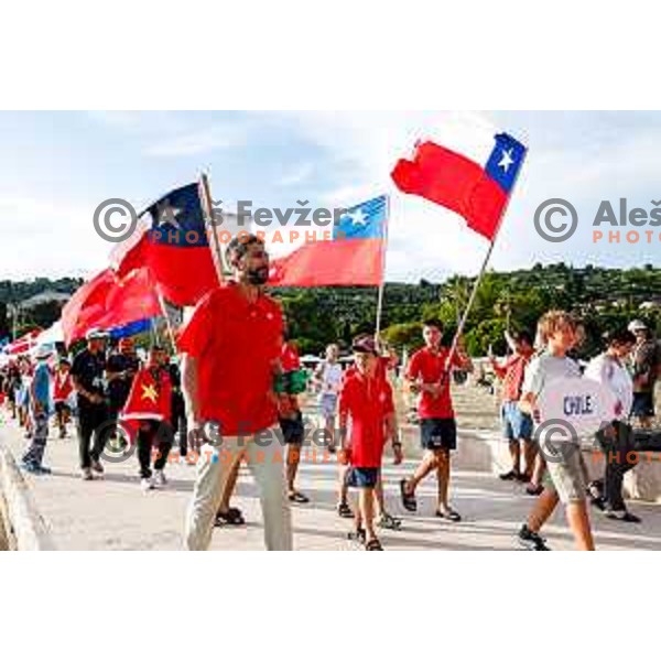 Opening Ceremony of 2025 Optimist World Championship in Portoroz, Slovenia on June 27, 2025