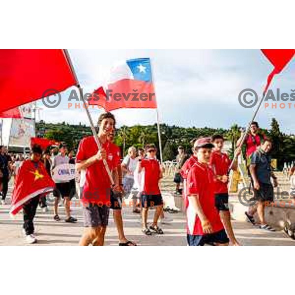 Opening Ceremony of 2025 Optimist World Championship in Portoroz, Slovenia on June 27, 2025