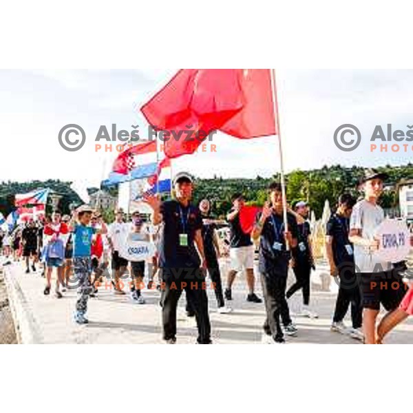 Opening Ceremony of 2025 Optimist World Championship in Portoroz, Slovenia on June 27, 2025