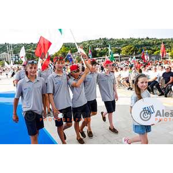 Opening Ceremony of 2025 Optimist World Championship in Portoroz, Slovenia on June 27, 2025