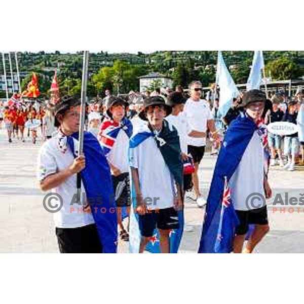 Opening Ceremony of 2025 Optimist World Championship in Portoroz, Slovenia on June 27, 2025