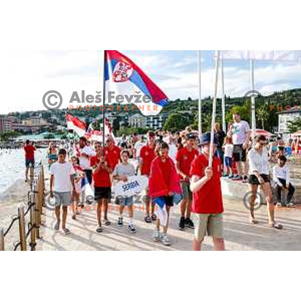 Opening Ceremony of 2025 Optimist World Championship in Portoroz, Slovenia on June 27, 2025