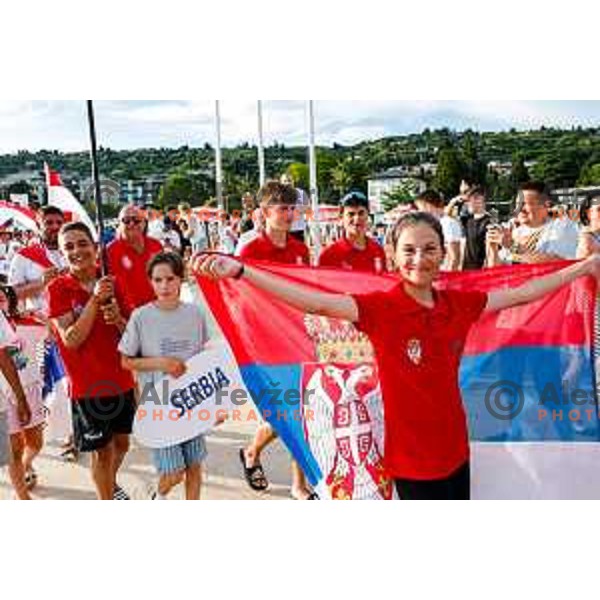 Opening Ceremony of 2025 Optimist World Championship in Portoroz, Slovenia on June 27, 2025