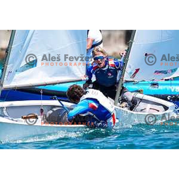 Team Race Final sailing competition at 2025 Optimist World Championship in Portoroz, Slovenia on July 2, 2025