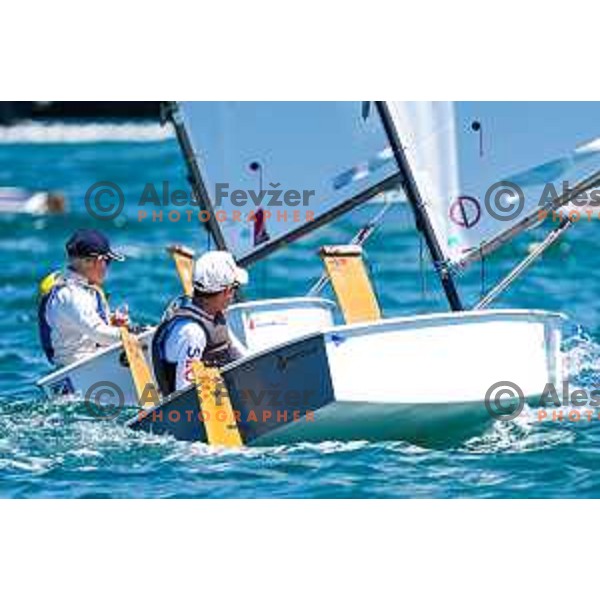 Team Race Final sailing competition at 2025 Optimist World Championship in Portoroz, Slovenia on July 2, 2025