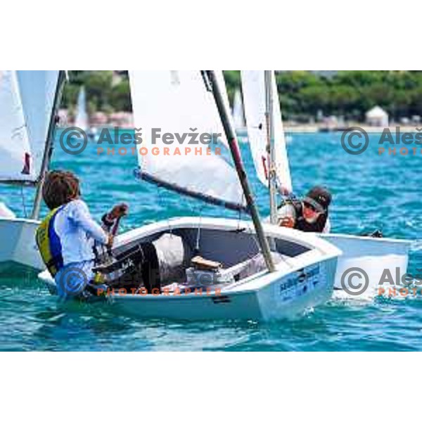 Team Race Final sailing competition at 2025 Optimist World Championship in Portoroz, Slovenia on July 2, 2025