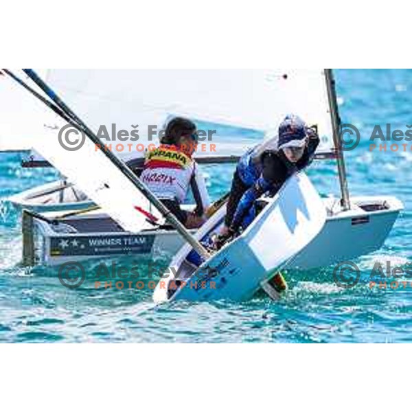 Team Race Final sailing competition at 2025 Optimist World Championship in Portoroz, Slovenia on July 2, 2025