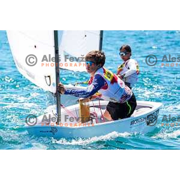 Team Race Final sailing competition at 2025 Optimist World Championship in Portoroz, Slovenia on July 2, 2025