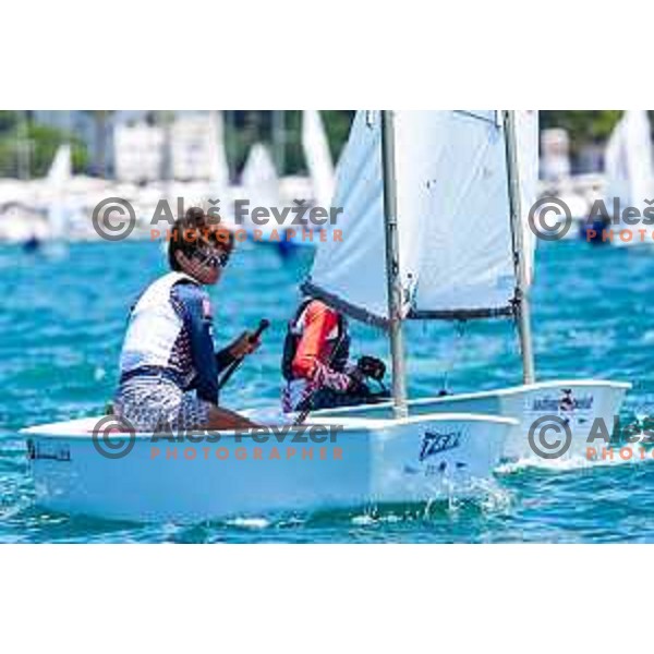 Team Race Final sailing competition at 2025 Optimist World Championship in Portoroz, Slovenia on July 2, 2025