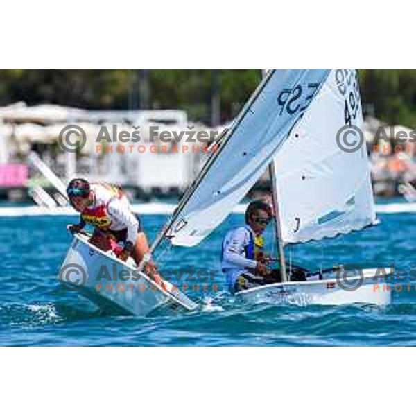 Team Race Final sailing competition at 2025 Optimist World Championship in Portoroz, Slovenia on July 2, 2025