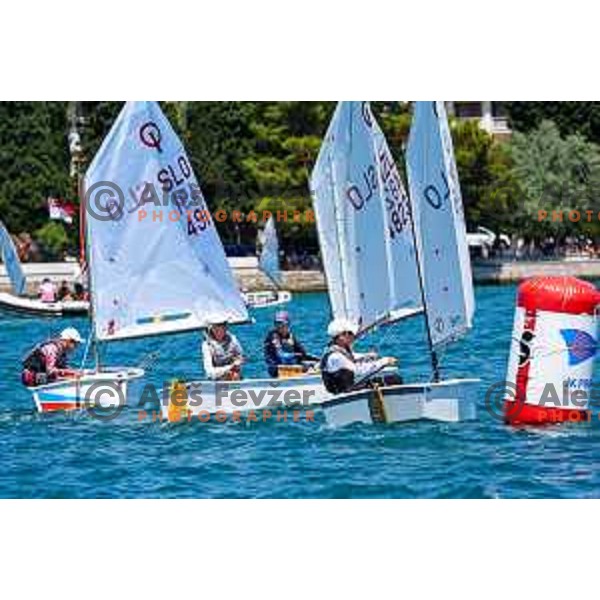 Team Race Final sailing competition at 2025 Optimist World Championship in Portoroz, Slovenia on July 2, 2025