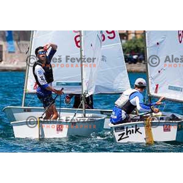 Team Race Final sailing competition at 2025 Optimist World Championship in Portoroz, Slovenia on July 2, 2025