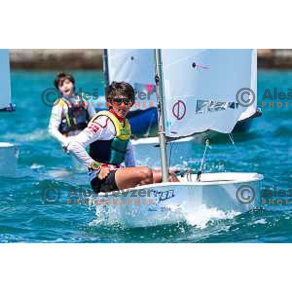 Team Race Final sailing competition at 2025 Optimist World Championship in Portoroz, Slovenia on July 2, 2025