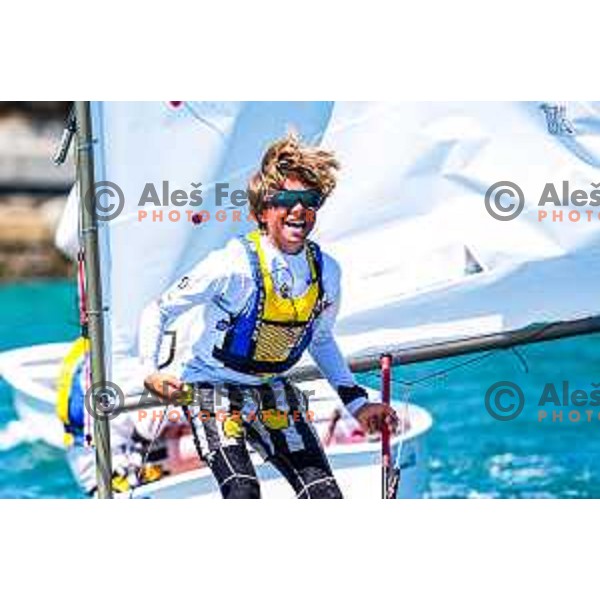 Team Race Final sailing competition at 2025 Optimist World Championship in Portoroz, Slovenia on July 2, 2025
