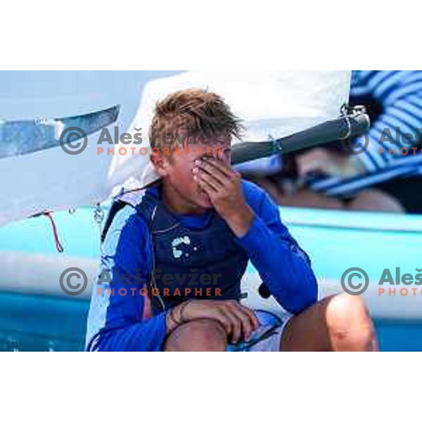 Team Race Final sailing competition at 2025 Optimist World Championship in Portoroz, Slovenia on July 2, 2025