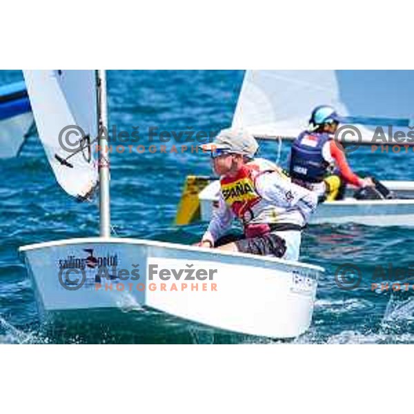 Team Race Final sailing competition at 2025 Optimist World Championship in Portoroz, Slovenia on July 2, 2025