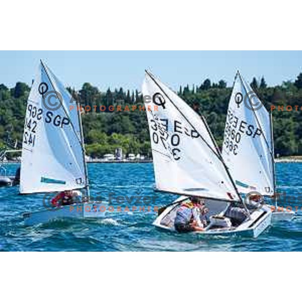 Team Race Final sailing competition at 2025 Optimist World Championship in Portoroz, Slovenia on July 2, 2025