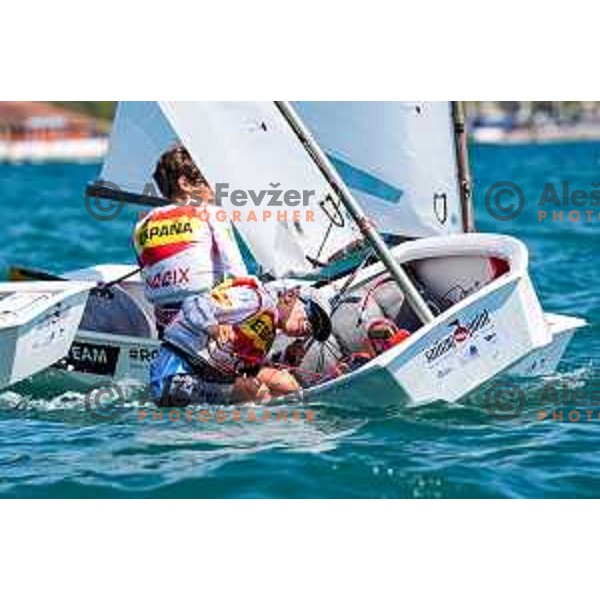 Team Race Final sailing competition at 2025 Optimist World Championship in Portoroz, Slovenia on July 2, 2025