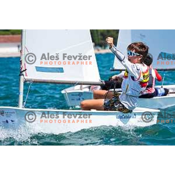 Team Race Final sailing competition at 2025 Optimist World Championship in Portoroz, Slovenia on July 2, 2025