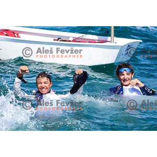 Team Race Final sailing competition at 2025 Optimist World Championship in Portoroz, Slovenia on July 2, 2025
