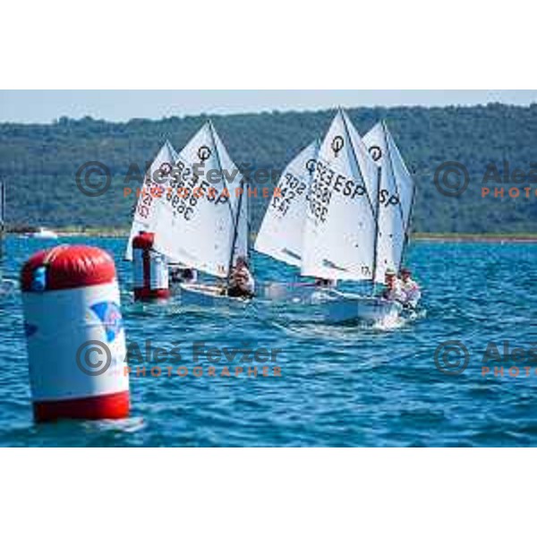 Team Race Final sailing competition at 2025 Optimist World Championship in Portoroz, Slovenia on July 2, 2025