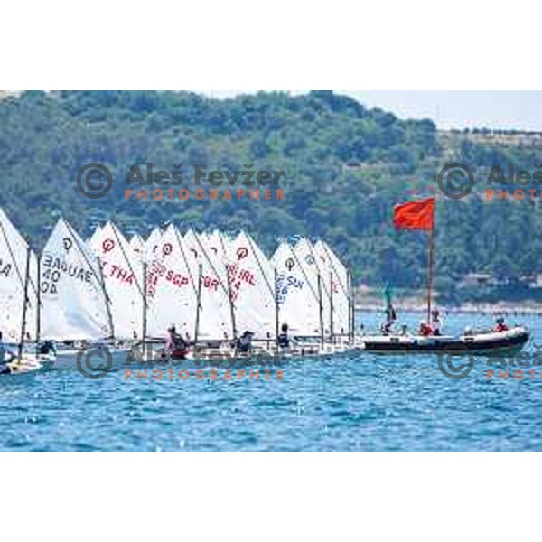 sailing competition at 2025 Optimist World Championship in Portoroz, Slovenia on July 3, 2025