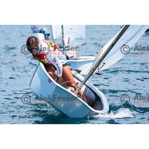 sailing competition at 2025 Optimist World Championship in Portoroz, Slovenia on July 3, 2025