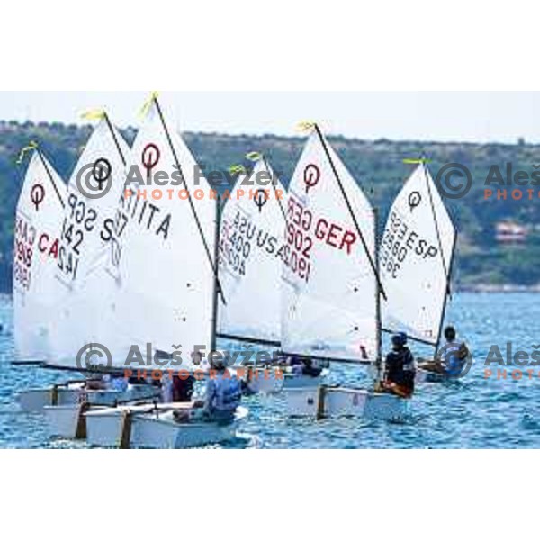 sailing competition at 2025 Optimist World Championship in Portoroz, Slovenia on July 3, 2025