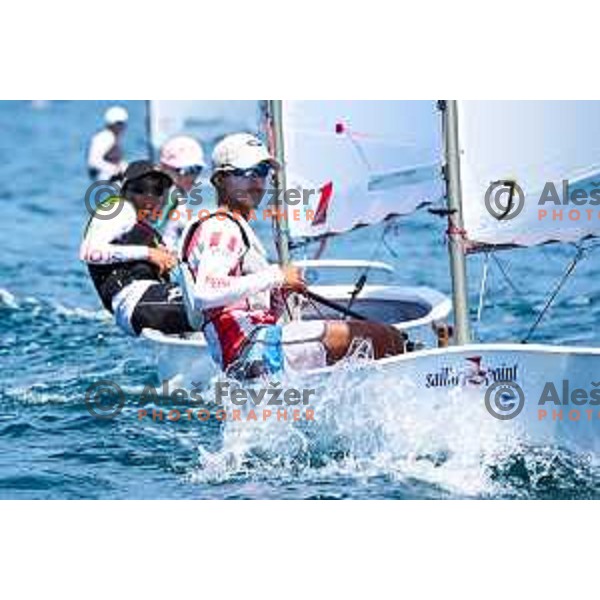 sailing competition at 2025 Optimist World Championship in Portoroz, Slovenia on July 3, 2025