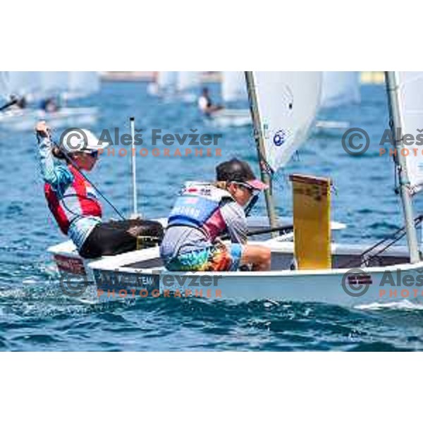 sailing competition at 2025 Optimist World Championship in Portoroz, Slovenia on July 3, 2025