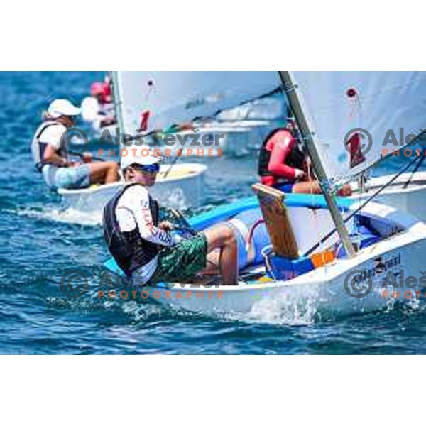 sailing competition at 2025 Optimist World Championship in Portoroz, Slovenia on July 3, 2025