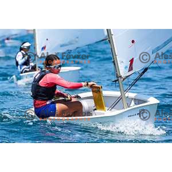 sailing competition at 2025 Optimist World Championship in Portoroz, Slovenia on July 3, 2025