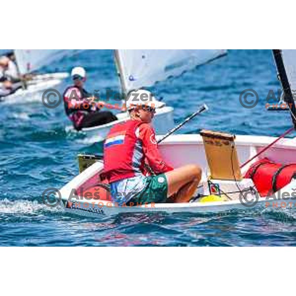 sailing competition at 2025 Optimist World Championship in Portoroz, Slovenia on July 3, 2025